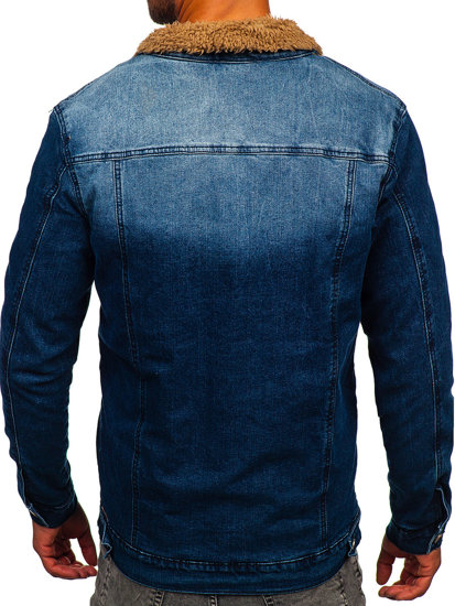 Bolf Herren Warme Jeansjacke Dunkalblau  MJ520BS