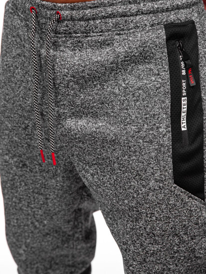 Bolf Herren Warme Sporthose Joggers Anthrazit  Q1100