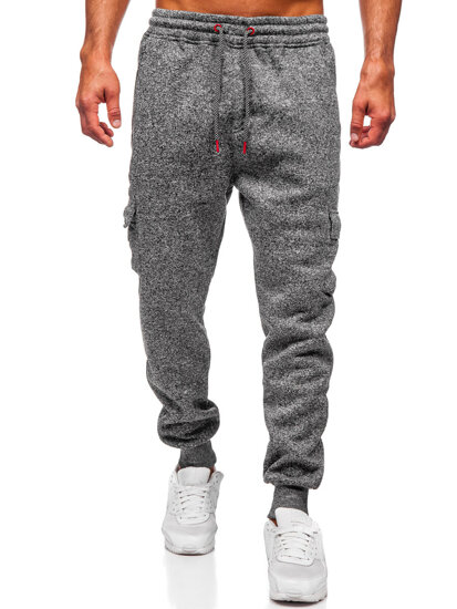 Bolf Herren Warme Sporthose Joggers Anthrazit  Q1108