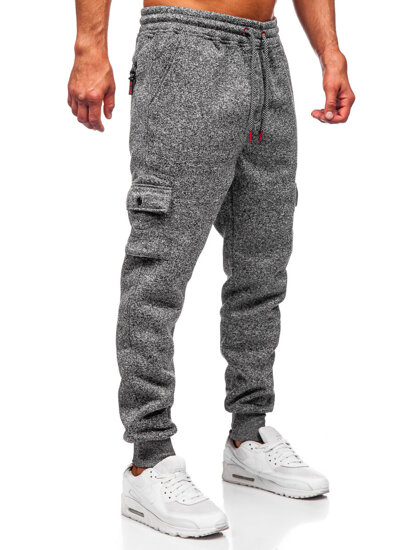 Bolf Herren Warme Sporthose Joggers Anthrazit  Q1108