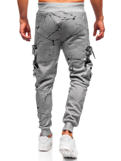 Bolf Herren Warme Sporthose Joggers Cargohose Grau  HSS339