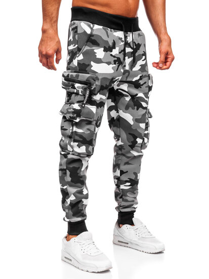 Bolf Herren Warme Sporthose Joggers Cargohose Grau  HSS353