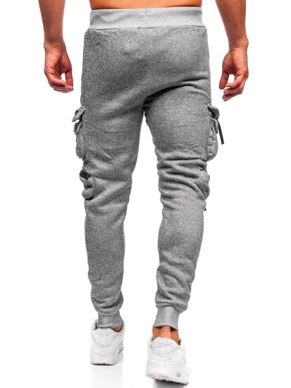 Bolf Herren Warme Sporthose Joggers Cargohose Grau  HSS361