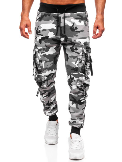 Bolf Herren Warme Sporthose Joggers Cargohose Grau  HSS453