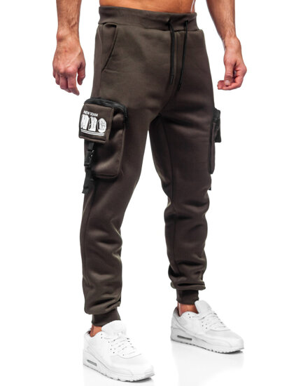 Bolf Herren Warme Sporthose Joggers Cargohose Grün  K23