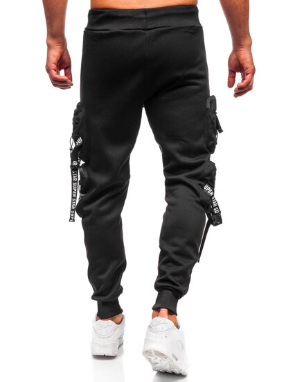 Bolf Herren Warme Sporthose Joggers Cargohose Schwarz  HSS350