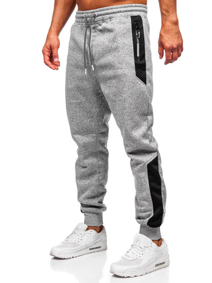 Bolf Herren Warme Sporthose Joggers Grau  Q1100