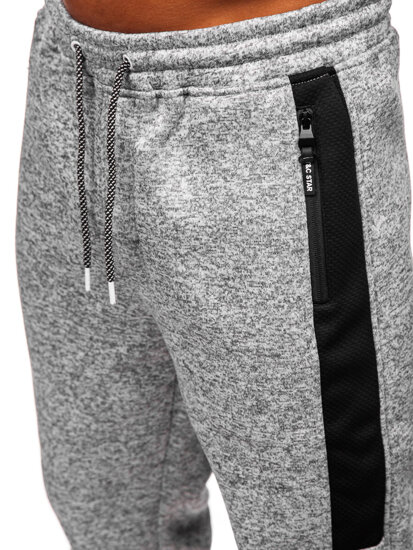 Bolf Herren Warme Sporthose Joggers Grau  Q1102