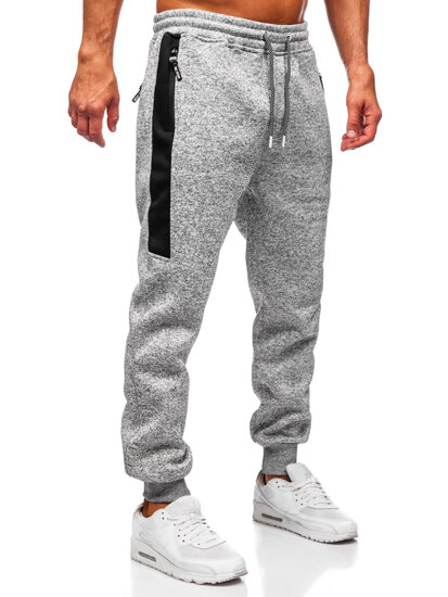 Bolf Herren Warme Sporthose Joggers Grau  Q1102