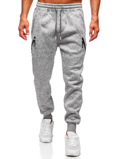 Bolf Herren Warme Sporthose Joggers Grau  Q1104