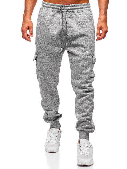 Bolf Herren Warme Sporthose Joggers Grau  Q1108