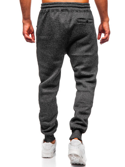 Bolf Herren Warme Sporthose Joggers Schwarzgrau  Q1104