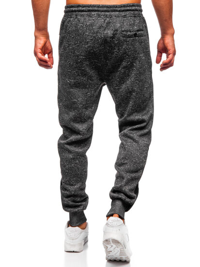 Bolf Herren Warme Sporthose Joggers Schwarzgrau  Q1200