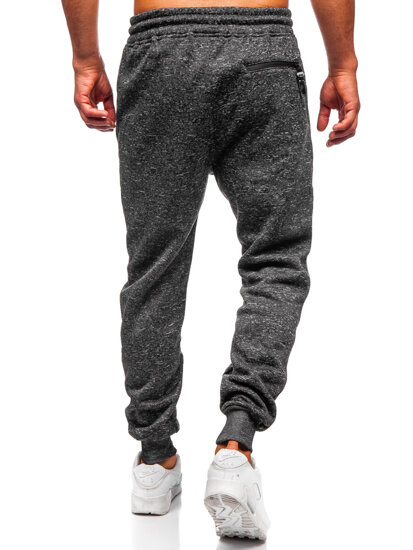 Bolf Herren Warme Sporthose Joggers Schwarzgrau  Q1201