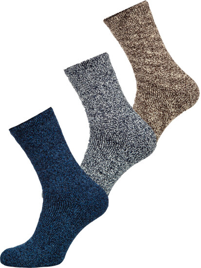 Bolf Herren Warme Wintersocken ALPAKA Mehrfarbig  A8999-1-3P 3PACK