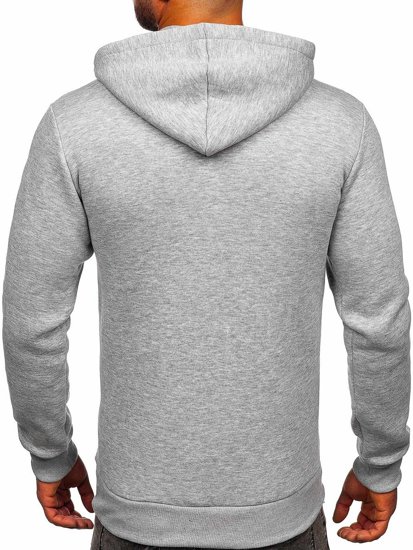 Bolf Herren Warmer Kapuzenpullover Dunkalgrau  02