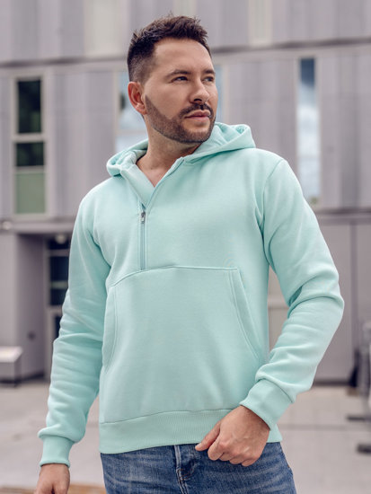 Bolf Herren Warmer Kapuzenpullover Mintgrün  02A