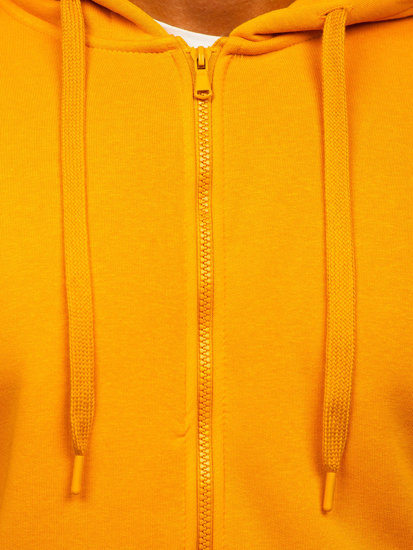 Bolf Herren Warmer Kapuzenpullover mit Reißverschluss Camel  2008