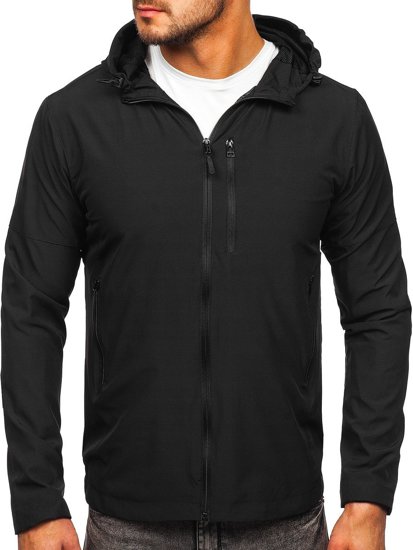 Bolf Herren Windbreaker Sportjacke Schwarz  HM142