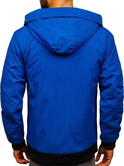 Bolf Herren Winterjacke Blau  2019005