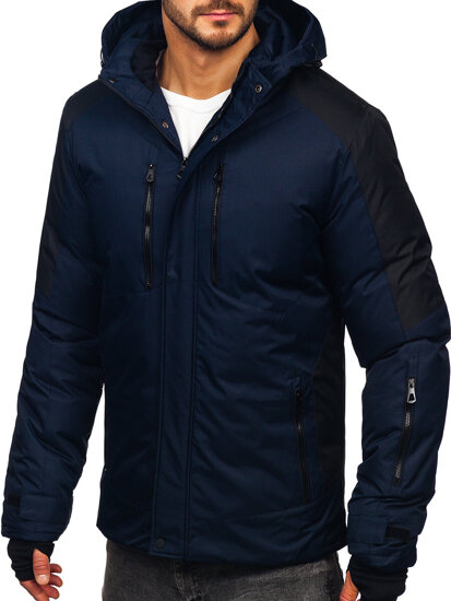 Bolf Herren Winterjacke Dunkalblau  91M9902