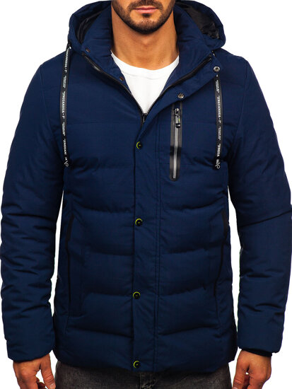 Bolf Herren Winterjacke Dunkelblau  5M3136