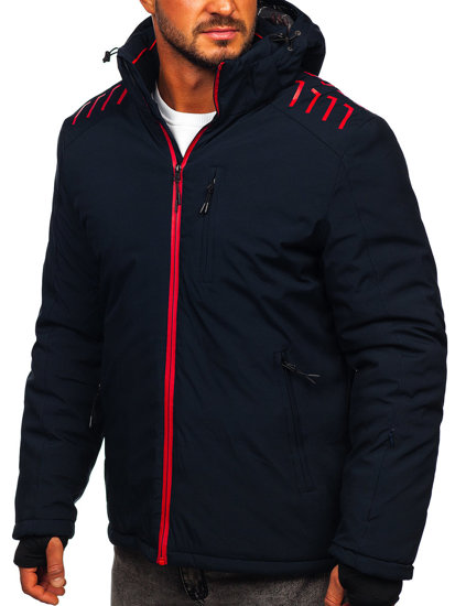 Bolf Herren Winterjacke Dunkelblau  6580