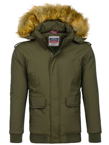 Bolf Herren Winterjacke Grün  1770