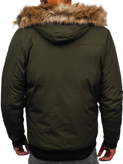 Bolf Herren Winterjacke Khaki  2019A