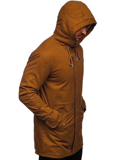 Bolf Herren Winterjacke Parka Camel EX838