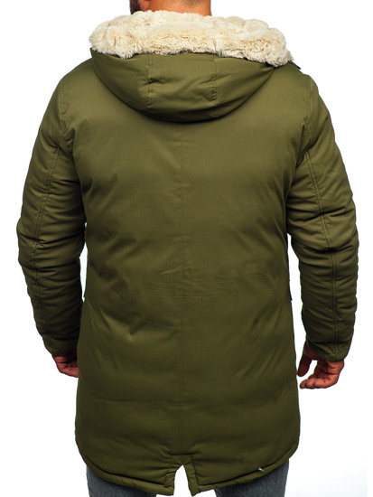 Bolf Herren Winterjacke Parka Khaki  22M37