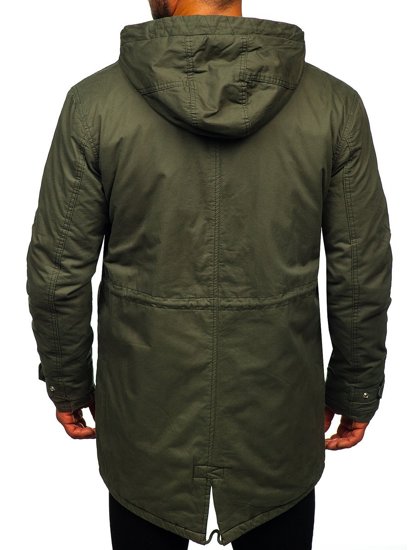 Bolf Herren Winterjacke Parka Khaki  EX838