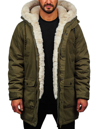 Bolf Herren Winterjacke Parka Khaki5M120