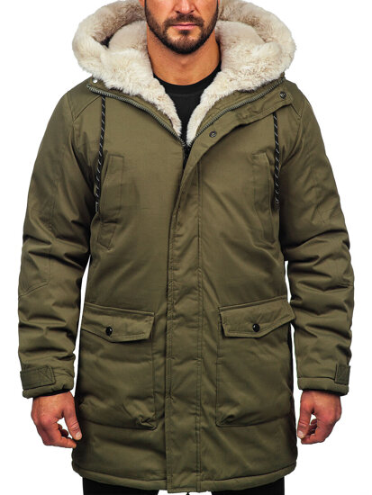 Bolf Herren Winterjacke Parka Khaki5M120