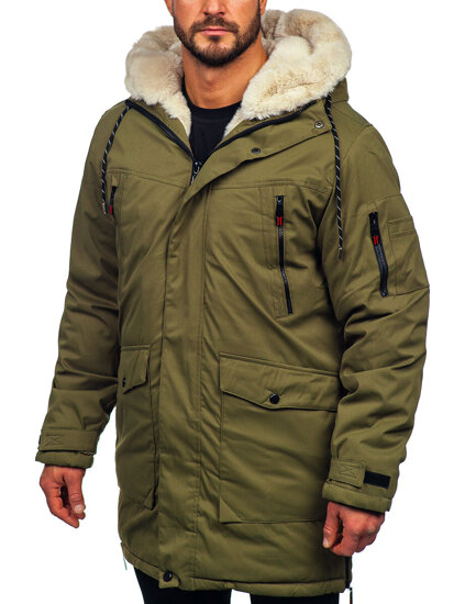 Bolf Herren Winterjacke Parka Khaki5M3123