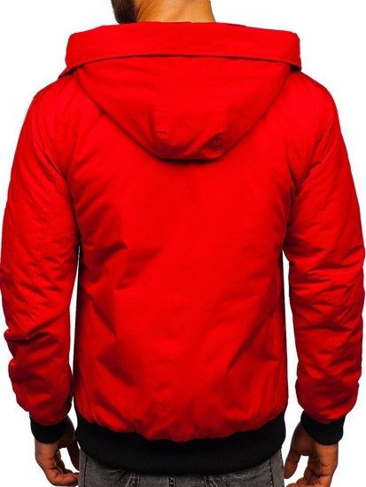 Bolf Herren Winterjacke Rot  2019005