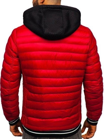 Bolf Herren Winterjacke Rot  5331