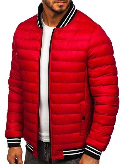 Bolf Herren Winterjacke Rot  5331