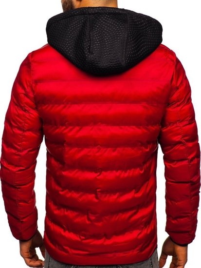 Bolf Herren Winterjacke Rot  5332