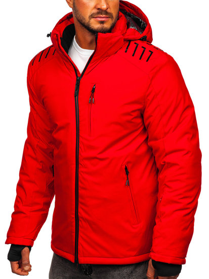 Bolf Herren Winterjacke Rot  6580