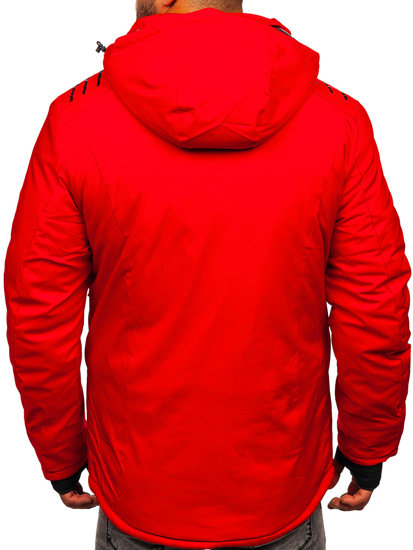 Bolf Herren Winterjacke Rot  6580