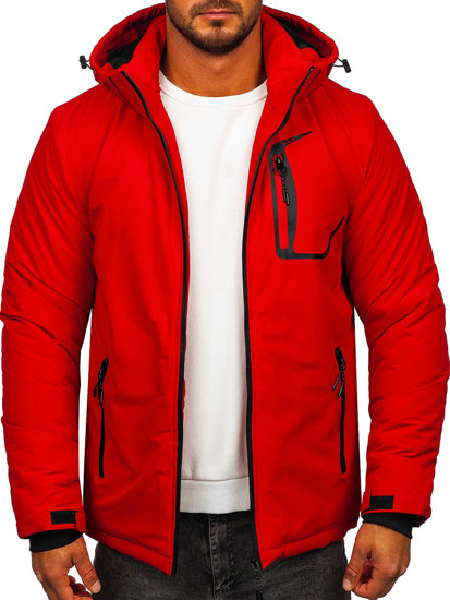 Bolf Herren Winterjacke Rot  HKK2025