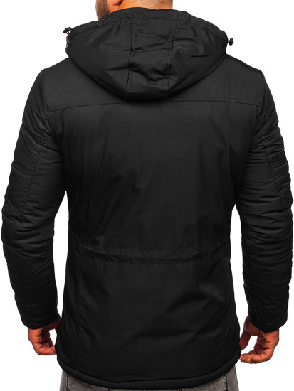 Bolf Herren Winterjacke Schwarz  2025