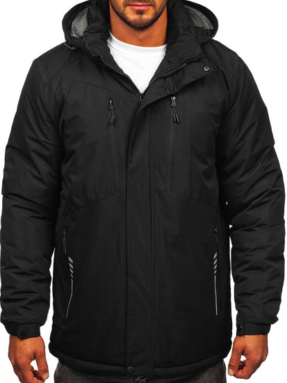 Bolf Herren Winterjacke Schwarz  22M321