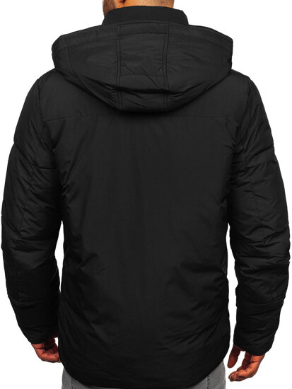 Bolf Herren Winterjacke Schwarz  22M330