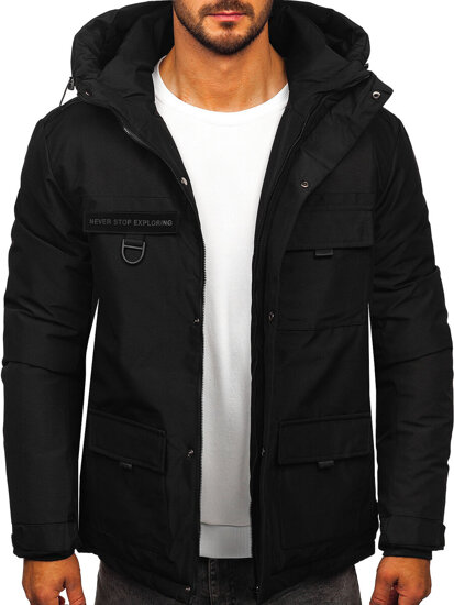 Bolf Herren Winterjacke Schwarz  31M5018