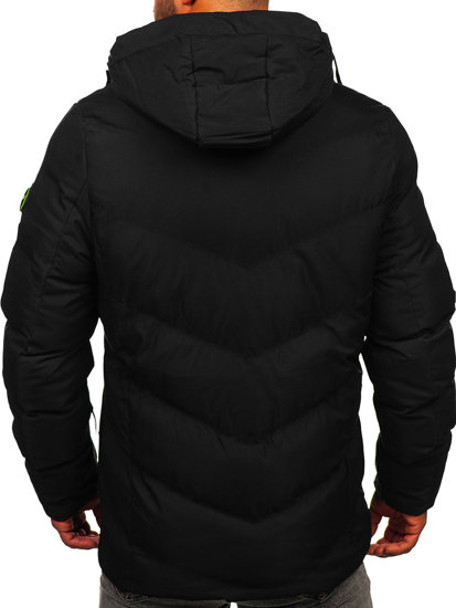 Bolf Herren Winterjacke Schwarz  5M3137