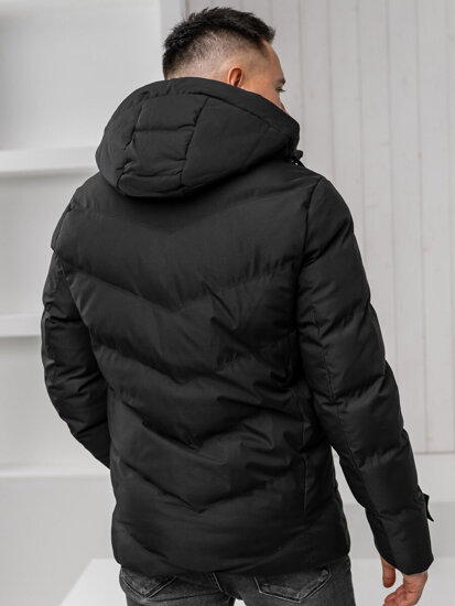 Bolf Herren Winterjacke Schwarz  5M3137A1