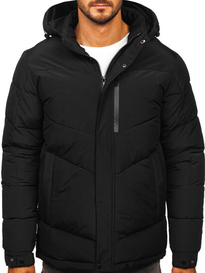 Bolf Herren Winterjacke Schwarz  62M9519