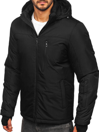 Bolf Herren Winterjacke Schwarz  91M9901